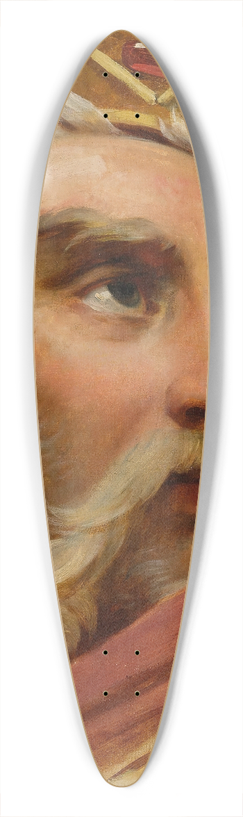 Antoine-Jean Gros - Head of Charlemagne 39.3 inch art pintail longboard deck