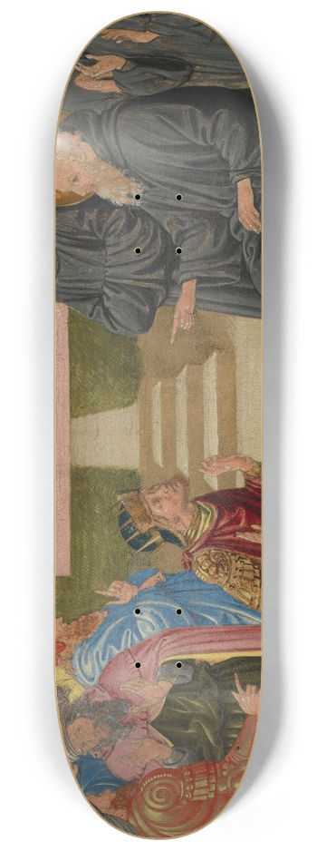Benozzo Gozzoli - Totila before Saint Benedict 8.25 inch art skate deck