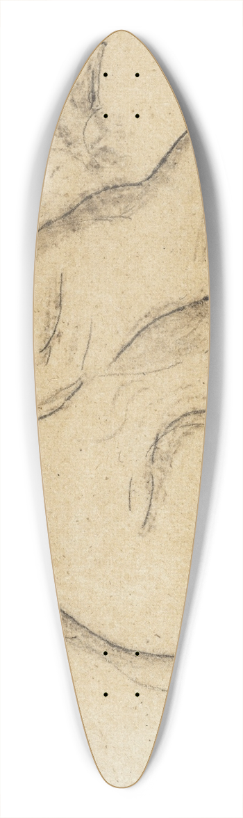 Antoine-Louis Barye - Ours accroupi 39.3 inch art pintail longboard deck