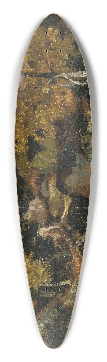 Antoine-Louis Barye - Rocks In Fontainebleau 39.3 inch art pintail longboard deck