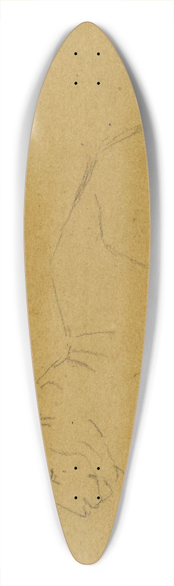Antoine-Louis Barye - Tigre de profil couch  gauche 39.3 inch art pintail longboard deck
