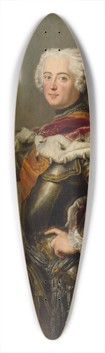 Antoine Pesne - Portrait of Frederick II of Prussia (1712-1786) 39.3 inch art pintail longboard deck