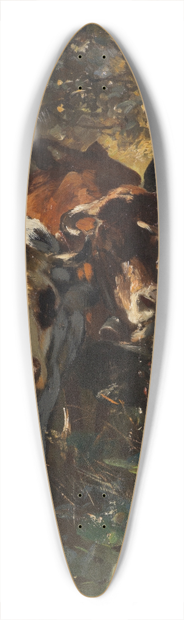 Anton Braith - Khe in der Waldweide 39.3 inch art pintail longboard deck