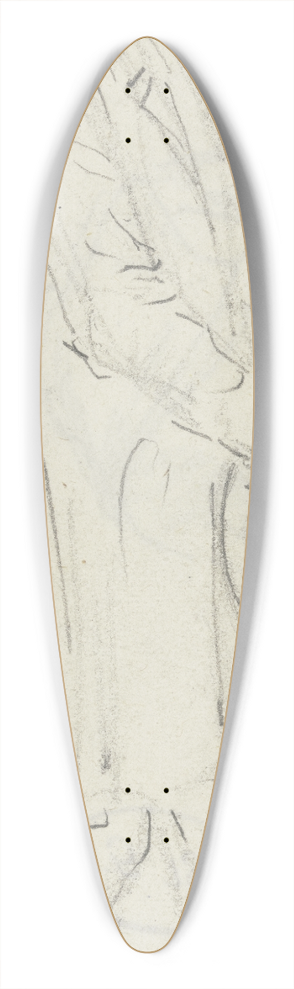 Anton Burger - Bauer mit gesenktem Kopf und Zylinder in den Hnden 39.3 inch art pintail longboard deck