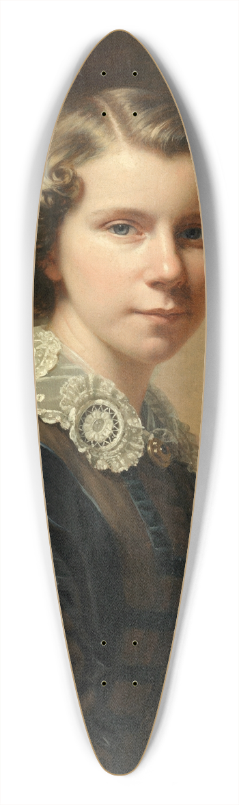 Anton Einsle - Portrait of a girl 39.3 inch art pintail longboard deck