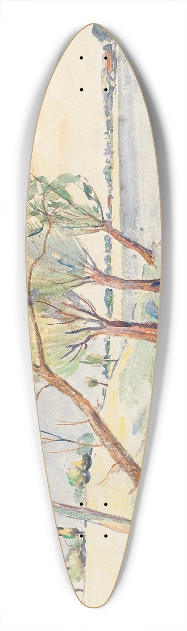 Anton Emanuel Peschka - Hutweiden 39.3 inch art pintail longboard deck
