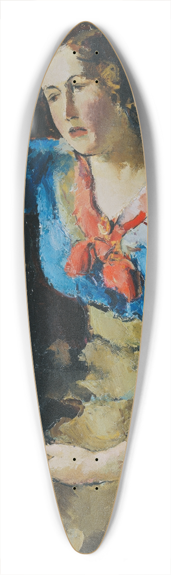 Anton Faistauer - Sitzende Dame In Blauer Bluse 39.3 inch art pintail longboard deck