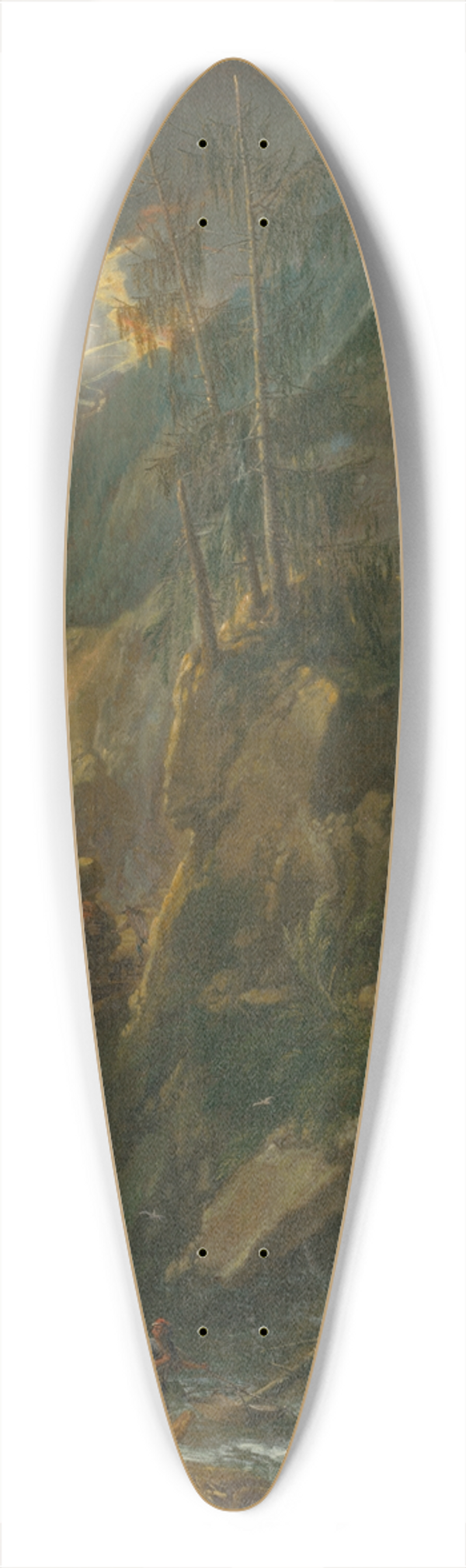 Anton Faistenberger - Before the Storm 39.3 inch art pintail longboard deck
