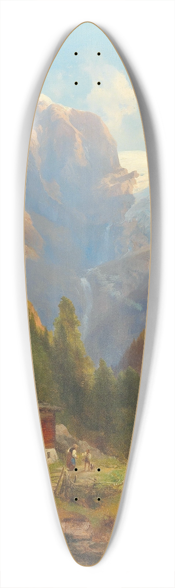 Anton Hansch - Blick Auf Den Goldeck Kees 39.3 inch art pintail longboard deck