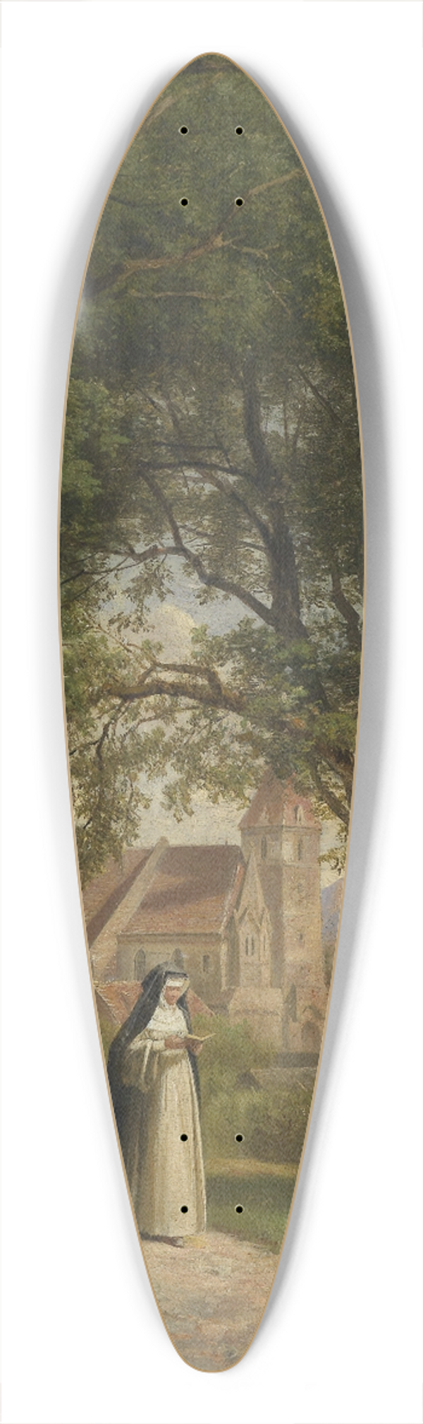 Anton Hansch - Nonne 39.3 inch art pintail longboard deck