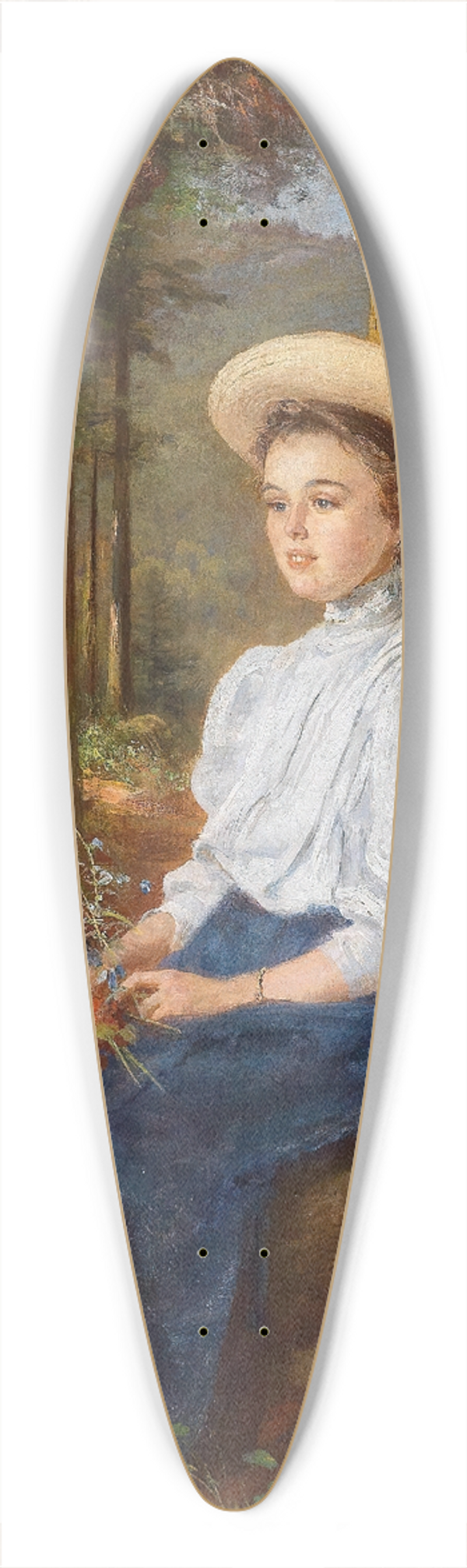 Anton Heinrich Dieffenbach - Rast im Wald 39.3 inch art pintail longboard deck