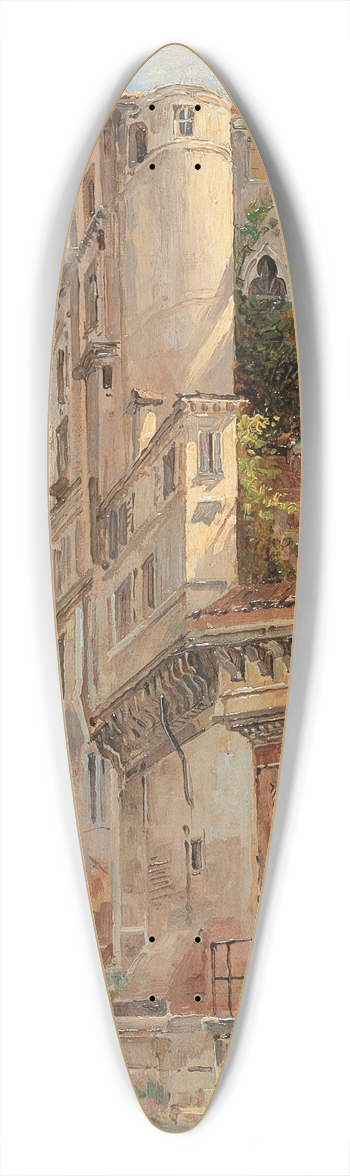 Antonietta Brandeis - Venice, Rio San Trovaso 39.3 inch art pintail longboard deck