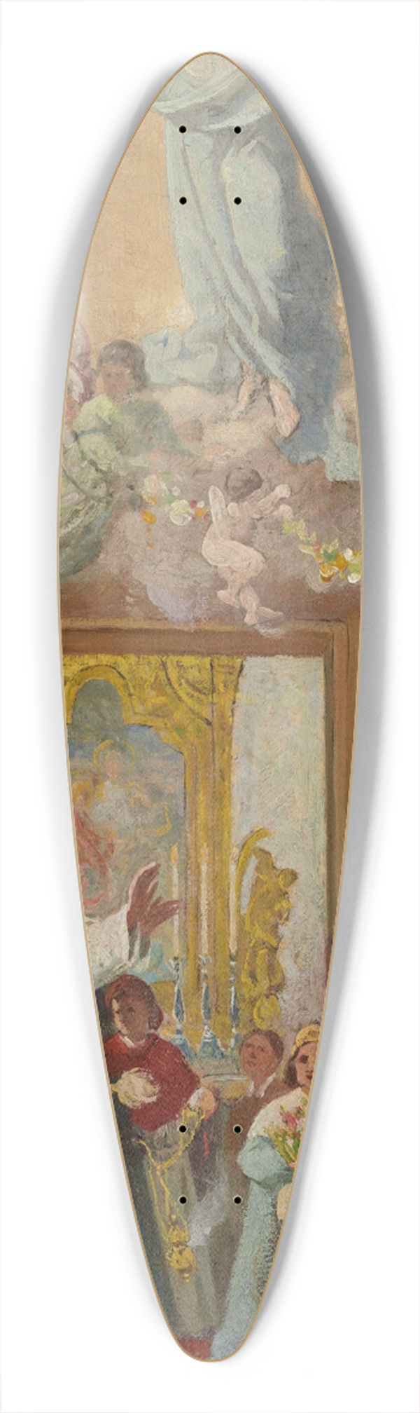 Antoni Gramatyka - Feast of Our Lady of Herbs 39.3 inch art pintail longboard deck