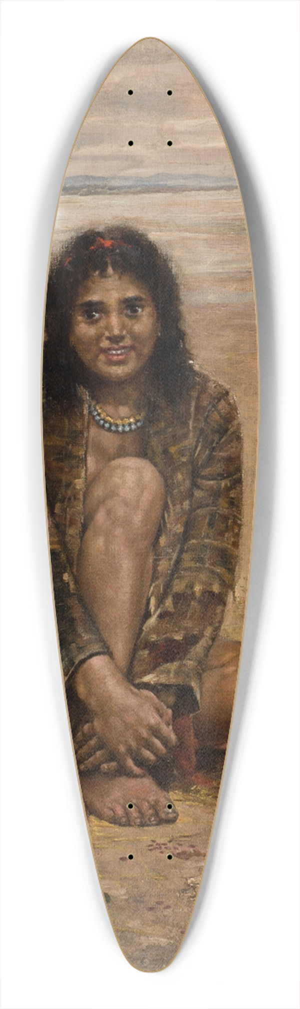 Antoni Kozakiewicz - A Gypsy Woman 39.3 inch art pintail longboard deck