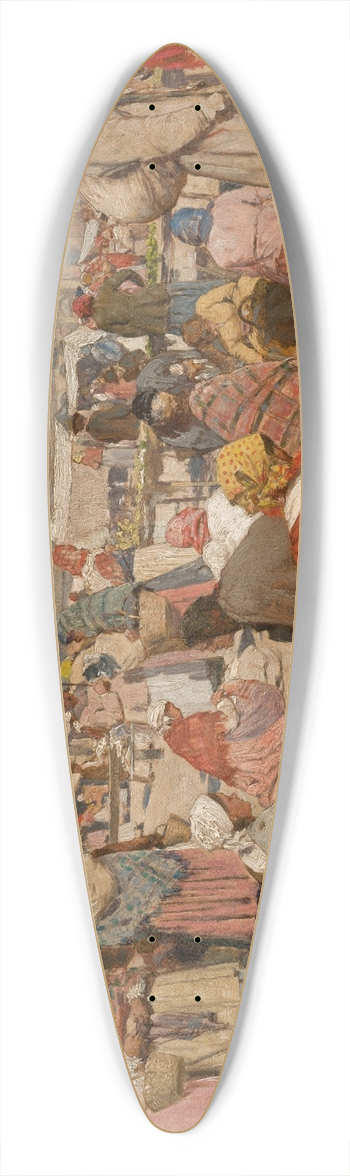 Antoni Kozakiewicz - Fair at Wieliczka 39.3 inch art pintail longboard deck