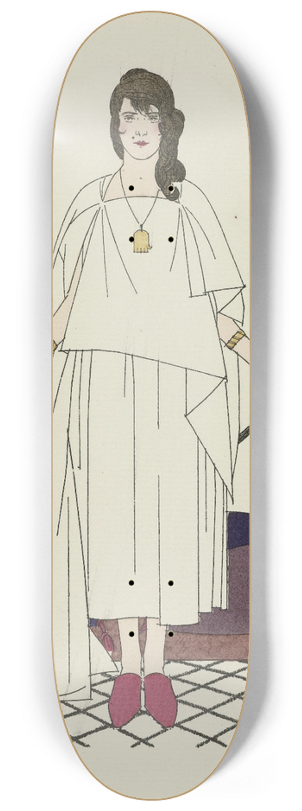 Bernard Boutet de Monvel - Les beaux jours de fez ; ou ; la fatma improvise 8.25 inch art skate deck