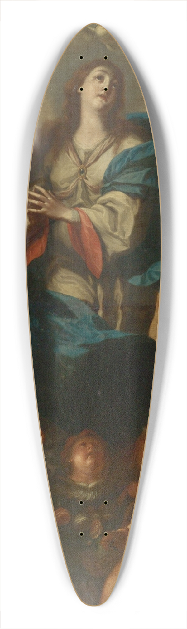 Antonio Acisco Palomino de Castro y Velasco - Immaculate Conception 39.3 inch art pintail longboard deck
