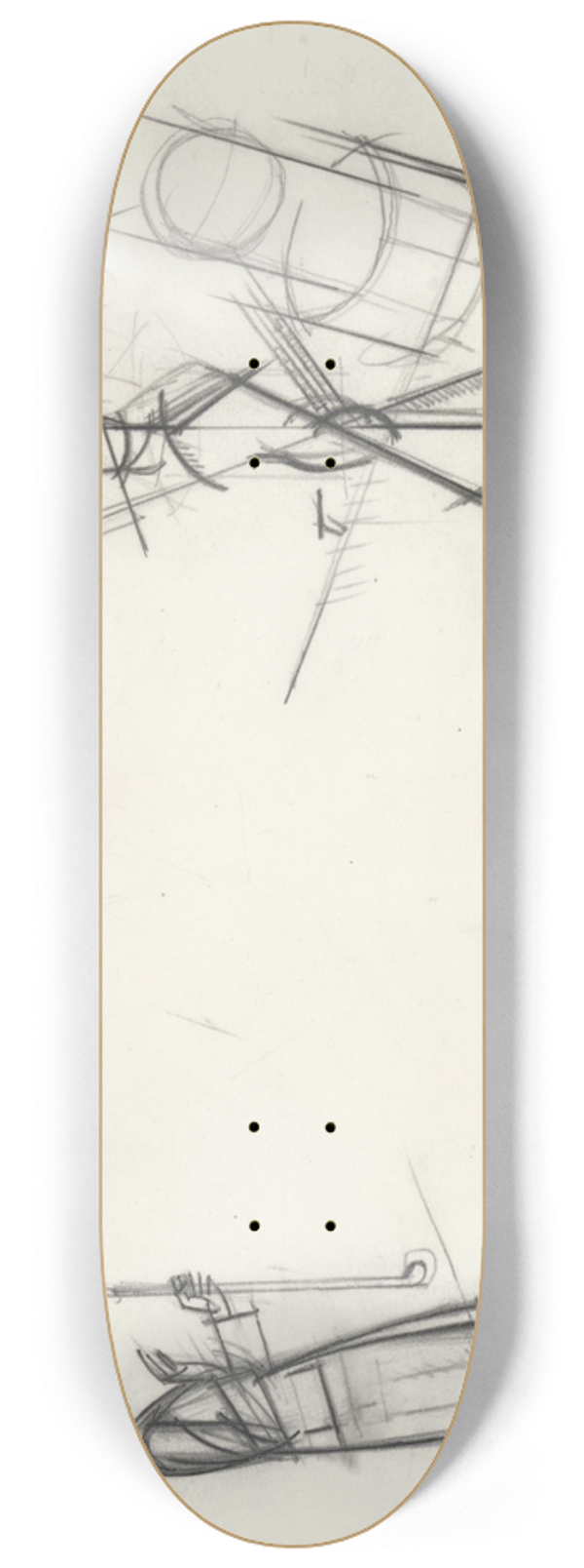 Bernard Boutet de Monvel - Luc surprised by a painting by Jean Metzinger 8.25 inch art skate deck