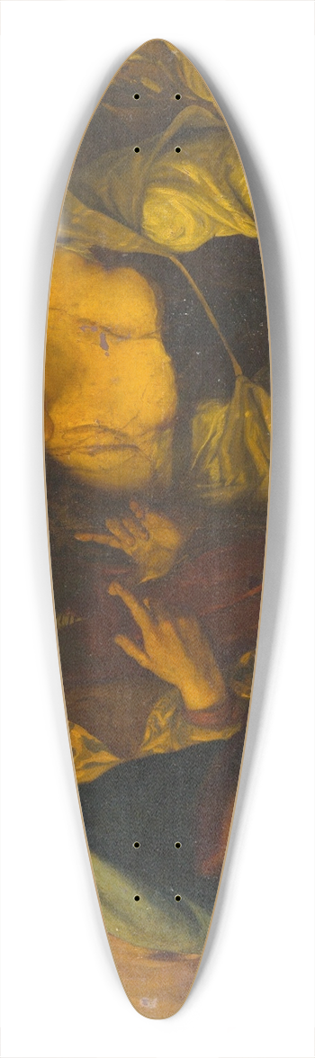 Antonio Carneo - Christ and the Adulteress 39.3 inch art pintail longboard deck