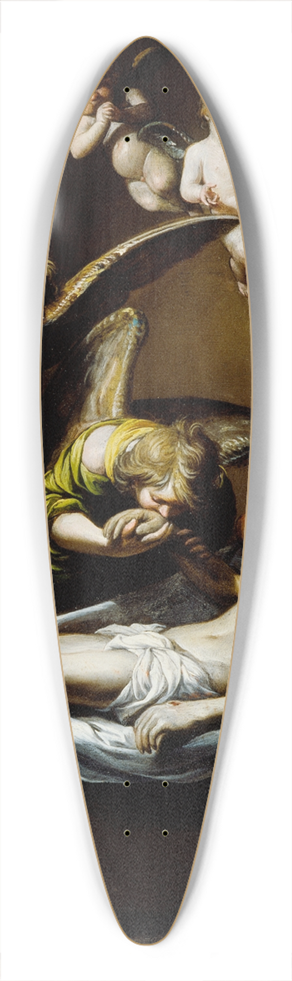 Antonio del Castillo Y Saavedra - Dead Christ with Lamenting Angels 39.3 inch art pintail longboard deck