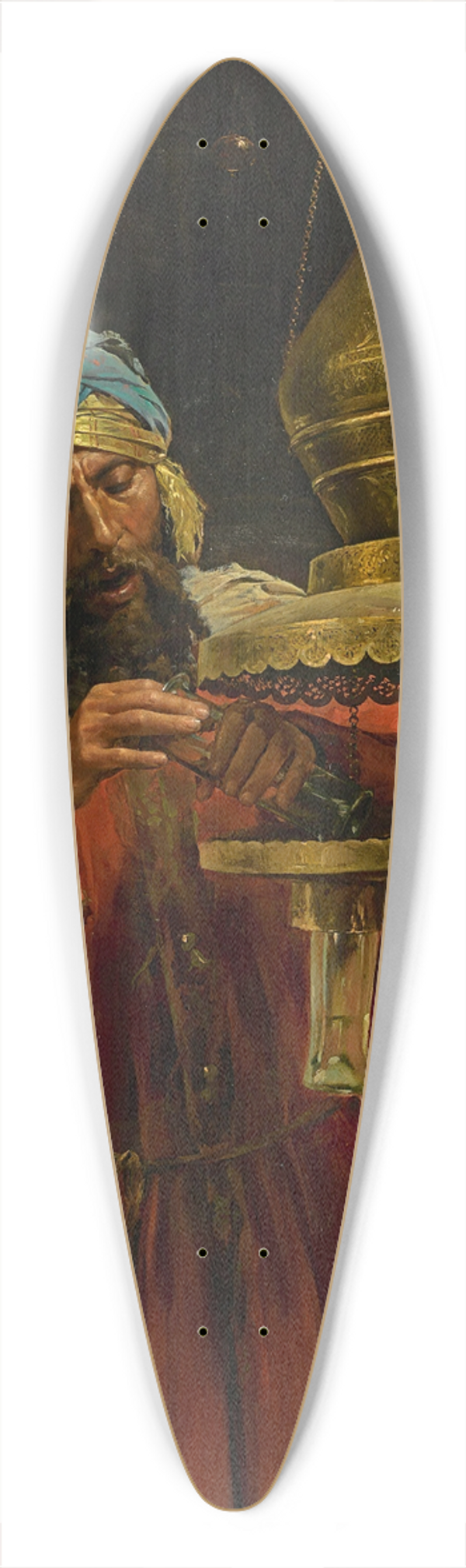 Antonio Fabrs - Lighting the lamp 39.3 inch art pintail longboard deck