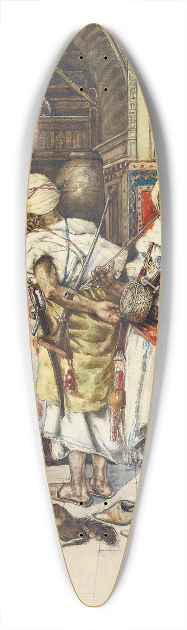 Antonio Rivas - The Guards 39.3 inch art pintail longboard deck