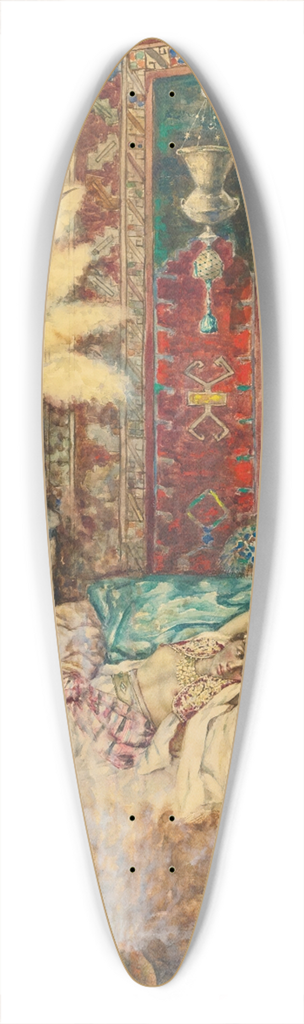 Antonio Rivas - The harem 39.3 inch art pintail longboard deck