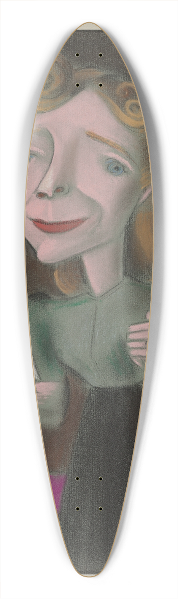 Antonio Sotomayor - Helen Hayes 39.3 inch art pintail longboard deck