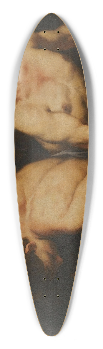 Antonio Zanchi - Hercules And Cacus 39.3 inch art pintail longboard deck