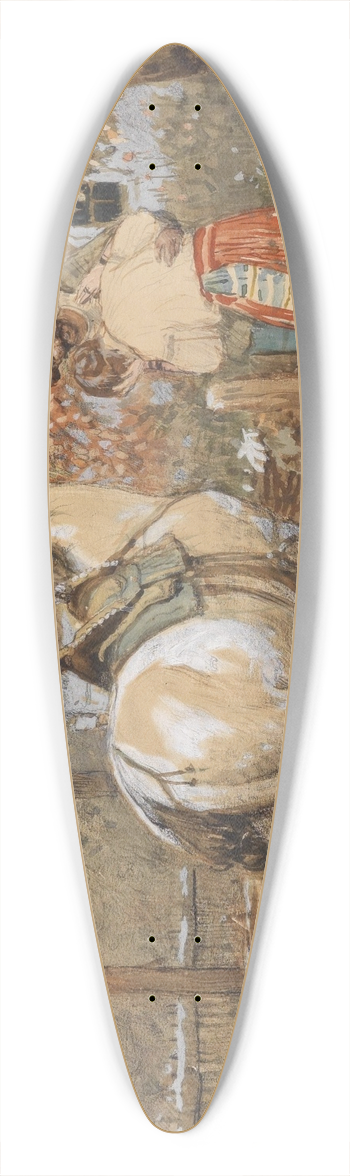 Antoni Piotrowski - Der Abschied 39.3 inch art pintail longboard deck