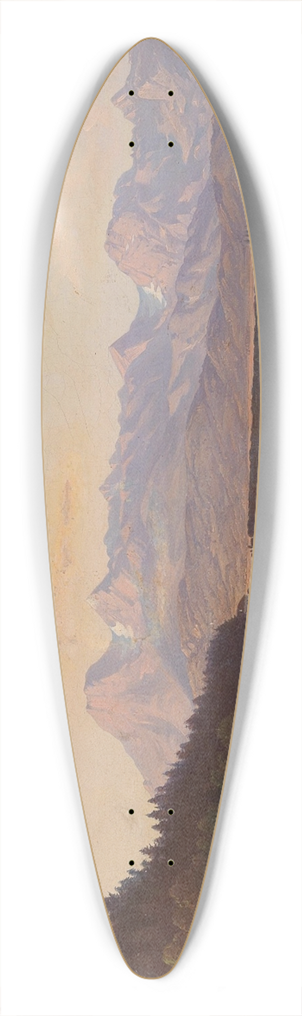 Anton Karinger - Radetzky Villa And The Kamnik Alps In Krain 39.3 inch art pintail longboard deck