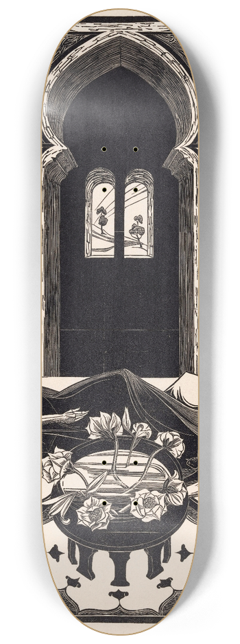 Bernard Essers - Wakende vrouw 8.25 inch art skate deck