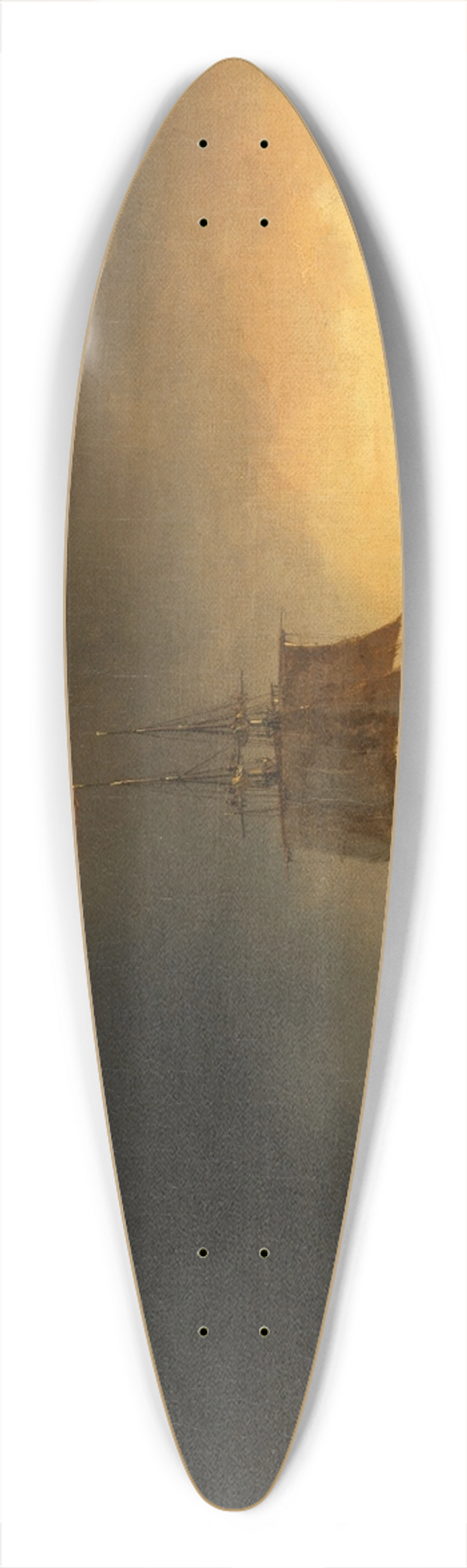 Anton Melbye - Groer Segler auf hoher See 39.3 inch art pintail longboard deck