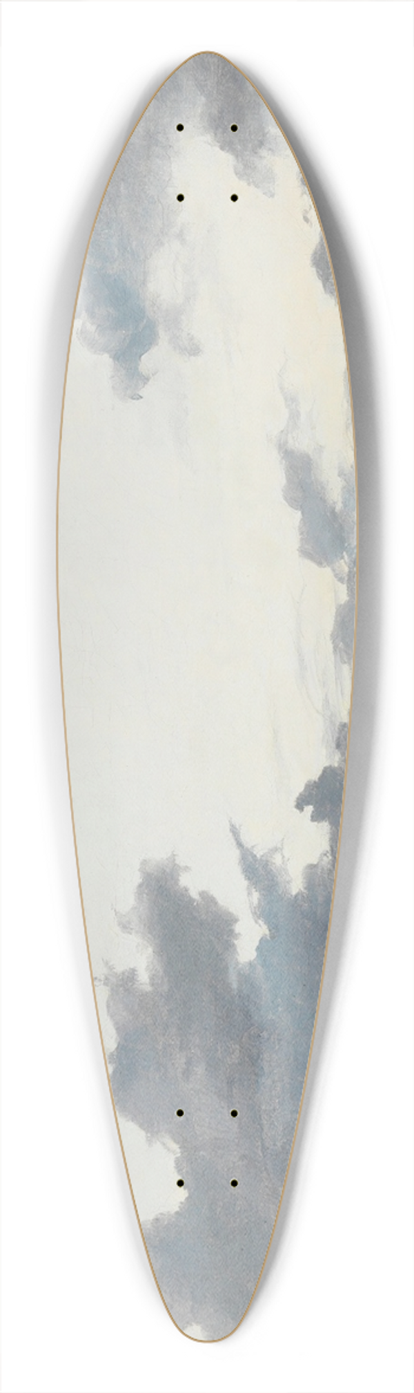 Anton Melbye - Segelschiff und besegelter Dampfer auf See vor einer Kste 39.3 inch art pintail longboard deck