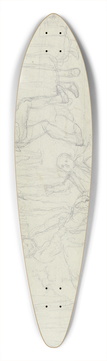 Anton Radl - Verlosung eines Hammels in der Umgebung von Frankfurt 39.3 inch art pintail longboard deck