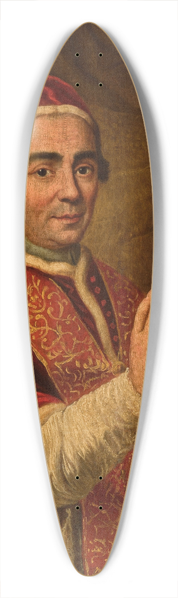 Anton Raphael Mengs - Portrait of pope Clement XIII 39.3 inch art pintail longboard deck