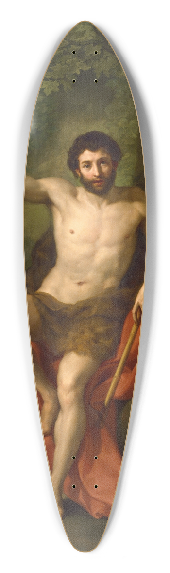 Anton Raphael Mengs - Saint John the Baptist Preaching in the Wilderness 39.3 inch art pintail longboard deck