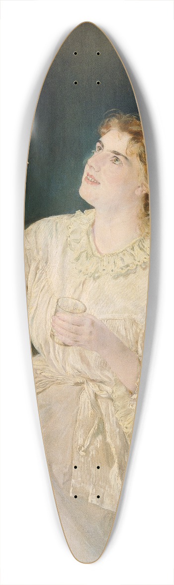 Anton Romako - Die Seifenblserin 39.3 inch art pintail longboard deck