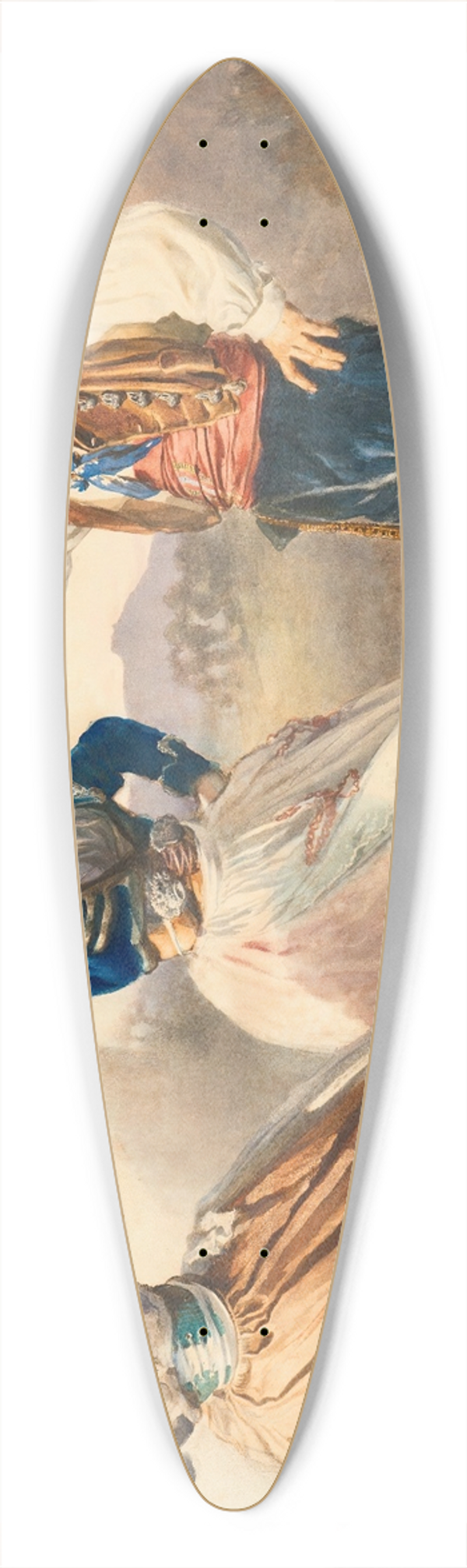Anton Romako - Tarantella 39.3 inch art pintail longboard deck