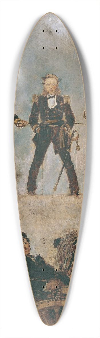 Anton Romako - Tegetthoff in der Seeschlacht bei Lissa I 39.3 inch art pintail longboard deck