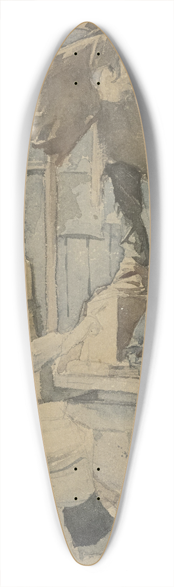 Antoon Derkinderen - Jan Toorop in een beeldhouwersatelier 39.3 inch art pintail longboard deck
