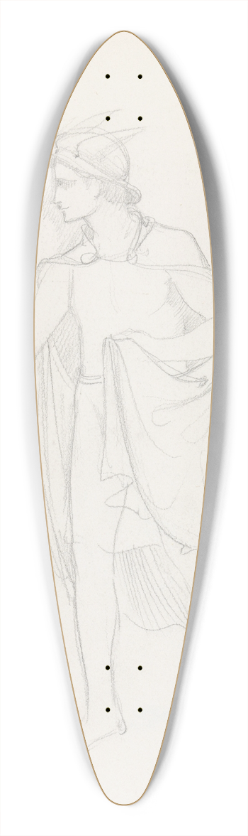 Antoon Derkinderen - Mercurius 39.3 inch art pintail longboard deck