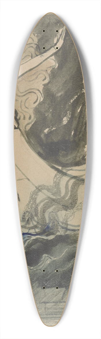 Antoon Derkinderen - Ontwerp voor het titelblad van De Gijsbrecht van Aemstel 39.3 inch art pintail longboard deck