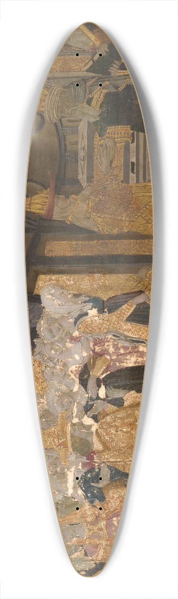 Apollonio di Giovanni - Meeting of Solomon and the Queen ofSheba 39.3 inch art pintail longboard deck