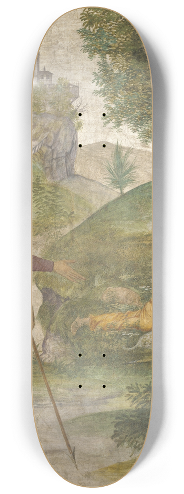 Bernardino Luini - Cephalus and the Nymphs 8.25 inch art skate deck