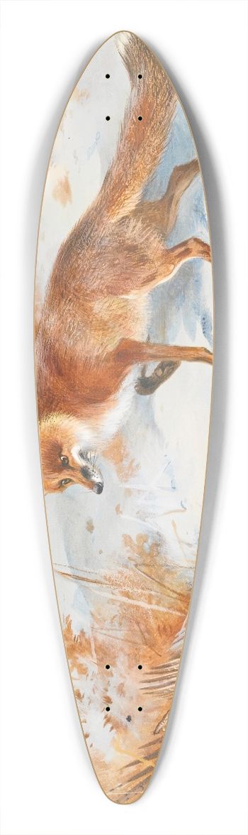 Archibald Thorburn - Overlooked By The Beaters 39.3 inch art pintail longboard deck