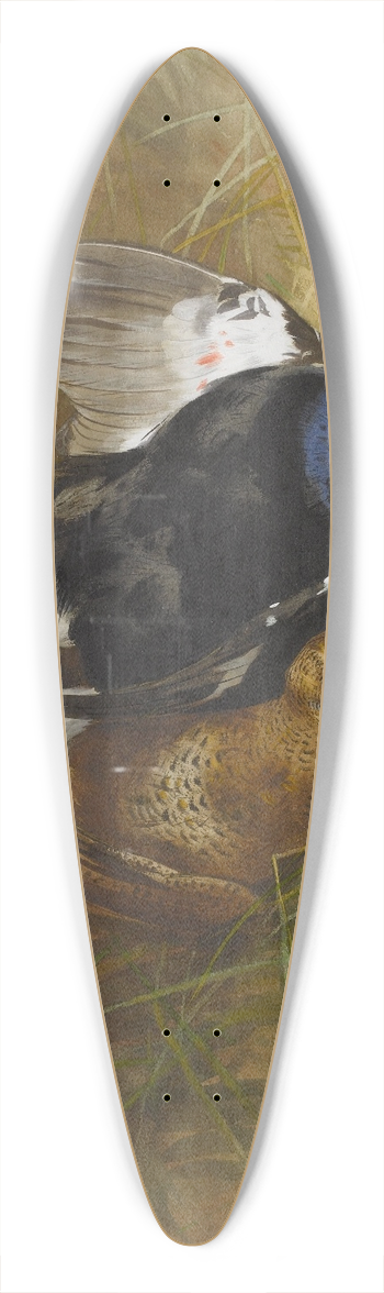 Archibald Thorburn - Still Life Of A Pair Of Blackgame 39.3 inch art pintail longboard deck