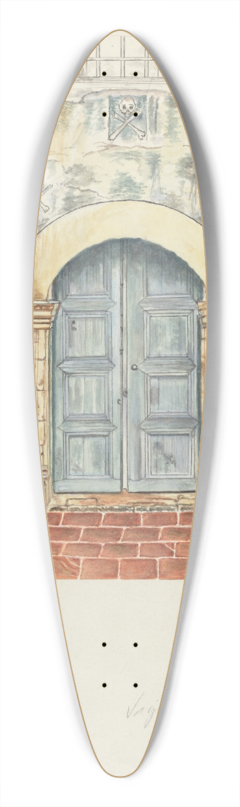 A. Regli - Doorway and Doors 39.3 inch art pintail longboard deck