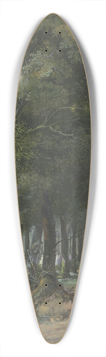 Arie Lamme - Spaziergnger im Haager Wald 39.3 inch art pintail longboard deck