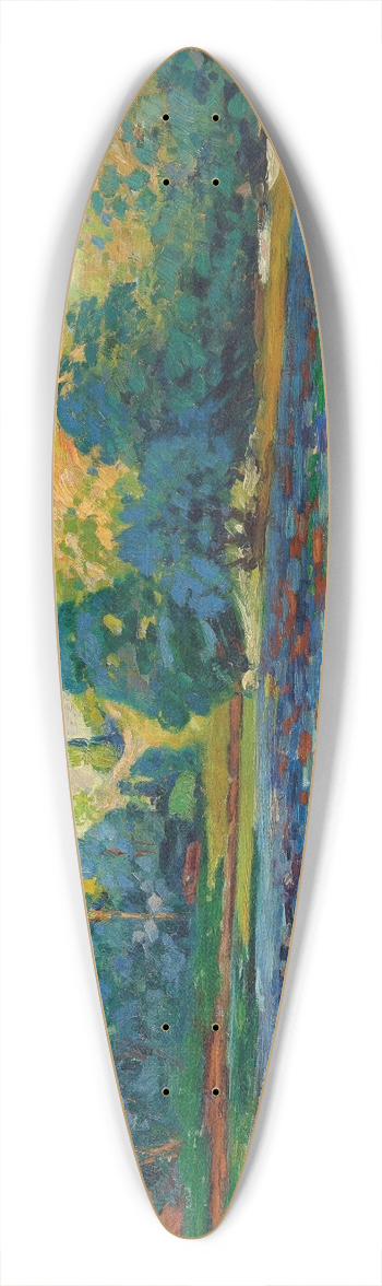 Armand Guillaumin - Bords de rivire 39.3 inch art pintail longboard deck